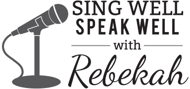Sing Well, Speak Well with Rebekah Retina Logo